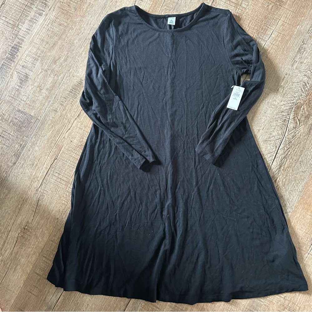 Old Navy Black Long Sleeve Dress